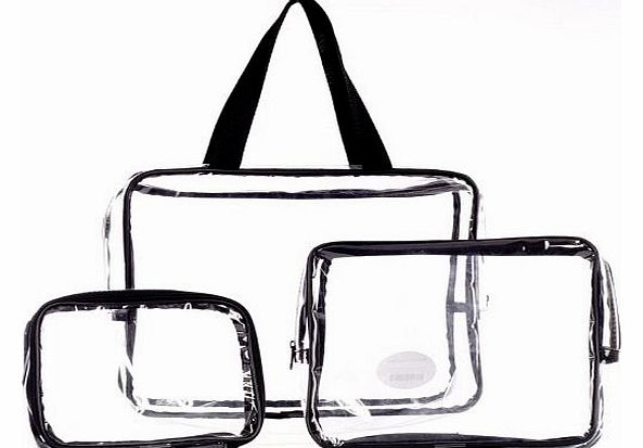 Three-Piece PVC Bag Travel Set