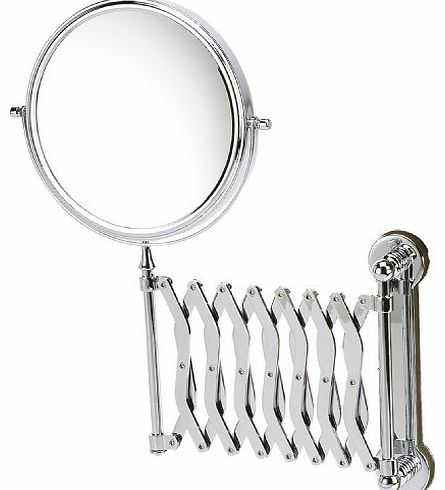 Danielle Wall Mounted Chrome Extending Mirror