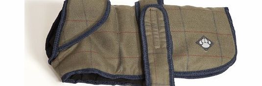 Danish Design Hunter Tweed Padded Dog Coat, 14-inch