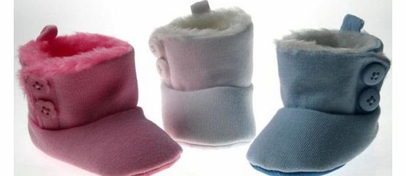 DapperBaby Courdroy Boots w/Fur 