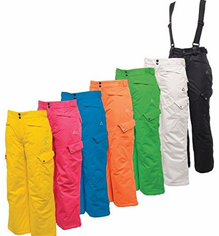 Dare2b Stomp it Out 2014/15 Boys Girls Childrens Kids Waterproof / Breathable Trouser Ski / Snowboarding Salopettes (Golden Lemon, 26``)