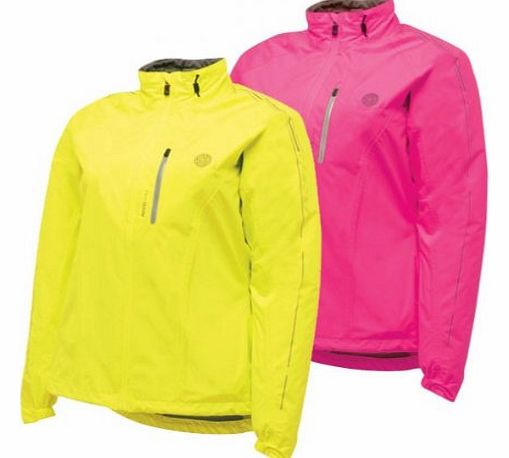 Dare 2b Dare2b Transpose Womens Waterproof and Breathable Cycle Jacket (Fluro Yellow, Size 14)