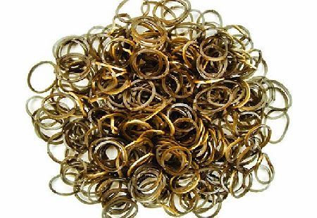 Darice Bracelet loops x300   S-clips x12 gold metallic, Gold
