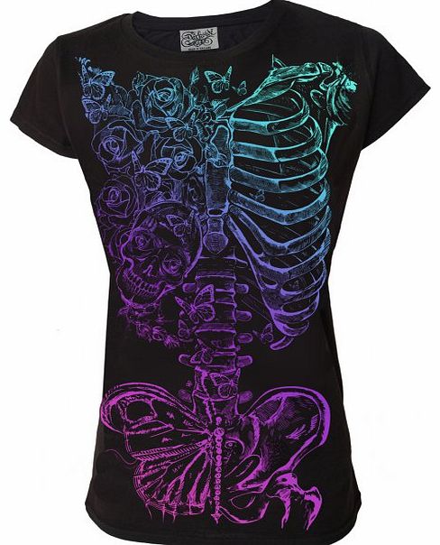 Darkside Clothing Butterfly Ribs T-Shirt 8971