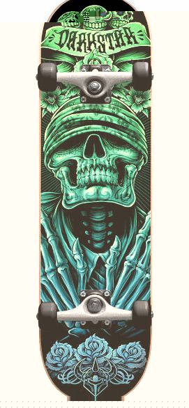 Darkstar Bandana Complete Skateboard - 7.6 inch