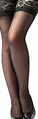 DarlingLove Womens Lace Top Sheer Thigh Hi Silk Stocking Stay-up Over Knee Sock