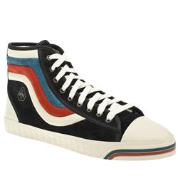 Dassler Male Dassler Wellengang Mid Suede Upper in Black and White