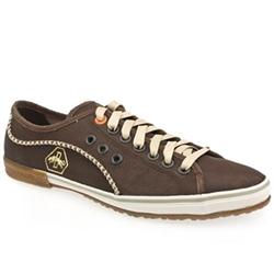 Dassler Male Rudolph Dassler Scherenbann X Leather Upper in Dark Brown, Grey