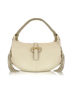 Barley - Small Leather Hobo Bag