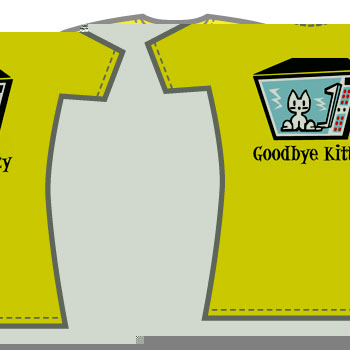 David and Goliath Goodbye Kitty Microwave T-Shirt