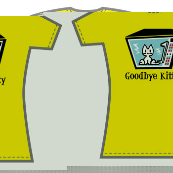 Goodbye Kitty Microwave T-Shirt