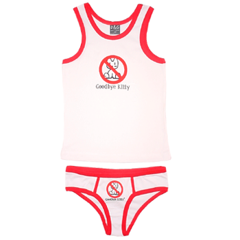 David and Goliath Goodbye Kitty Underwear Set