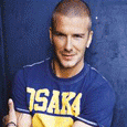 David Beckham Osaka Poster