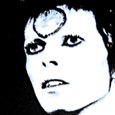 David Bowie Black and White Patch