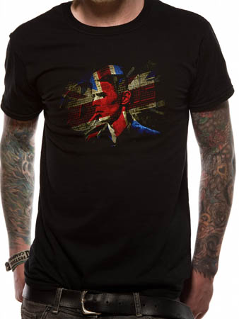 David Bowie (Flag) T-shirt cid_8690TSBP