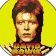 David Bowie Glam Button Badges