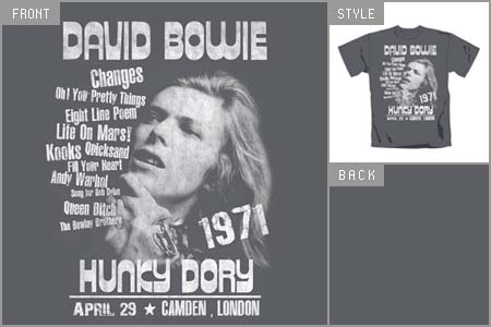 David Bowie (Hunky Dory) T-Shirt cid_7618TSCP