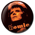 David Bowie Orange Button Badges