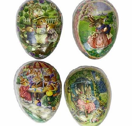 David Westnedge Cardboard Easter Eggs 9 cm (pack of 4)(Designs may Vary)