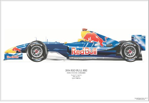 David Wilson Red Bull Racing RB2 F1 Art Print - Coulthatrd