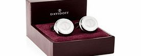 Davidoff Velero logo steel cufflinks