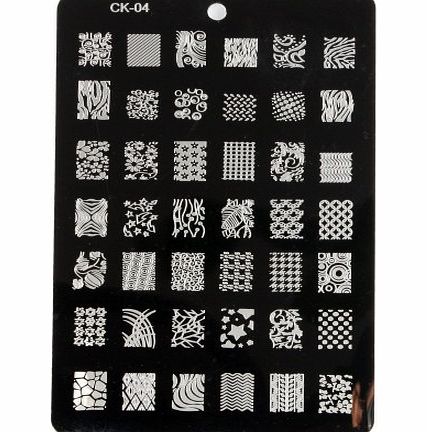 Davidsonne Large Nail Art Polish Manicure Stamping Image Plate Template DIY Decoration CK-04