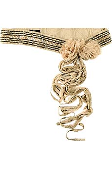 DAY Birger et Mikkelsen Silk trim sequined tie belt