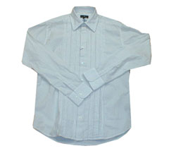 Stripe frayed dinner shirt