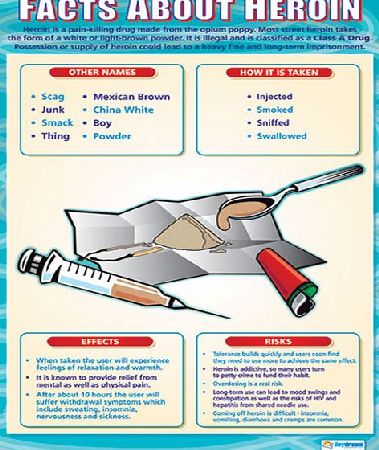 Daydream Facts About Heroin Wall Chart Poster PSHE010-69