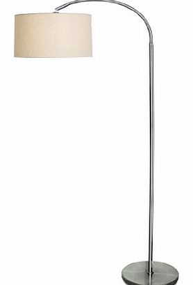 Vogue Floor Lamp, Brushed Chrome