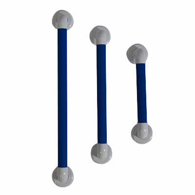 Days Healthcare Blue Plastic Fluted Grab Rails with Flange Cover (585C - Blue Plastic Fluted Grab Rails with Flange