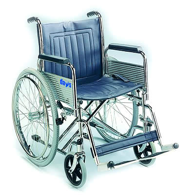 Days Healthcare Heavy-Duty Transit Wheelchair with Folding-Back (238-23FB/WHD - Heavy-Duty Wheelchair with Folding-B