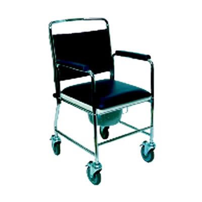 Days Healthcare Mobile Commode Chair with Detachable Armrests (512DBAPH - Mobile Commode with Detachable Arms, Pushi