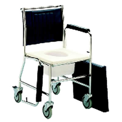 Days Healthcare Mobile Commode Chair with Swinging Drop Armrests (512BCS/4BC - Mobile Commode Chair with Swinging Dr