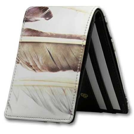 DB Clay Wallet Feathers