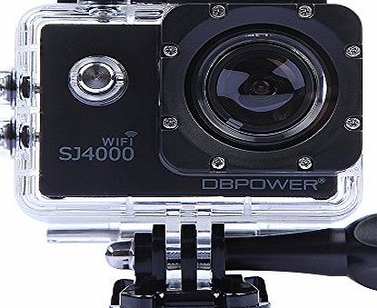 SJ4000 Wifi Waterproof Action Camera DV 12MP 1080P HD DVR Camcorder + Mounting Accessories Kit (Wifi Black)