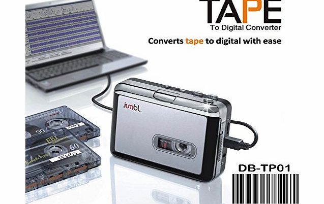 DBTech DB Tech Audio USB Portable Cassette Tape-to-MP3 Player Adapter with USB Cable and Software Cd Also Features Auto Reverse - FOR PC