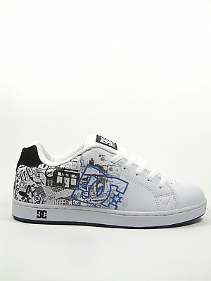 DC CHARACTER Skate Shoes - WHITE/ROYAL/BLACK