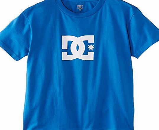 DC Clothing Boys Star Crew Neck Short Sleeve T-Shirt, Blue (Snorkel Blue), 10 Years (Manufacturer Size:Small)