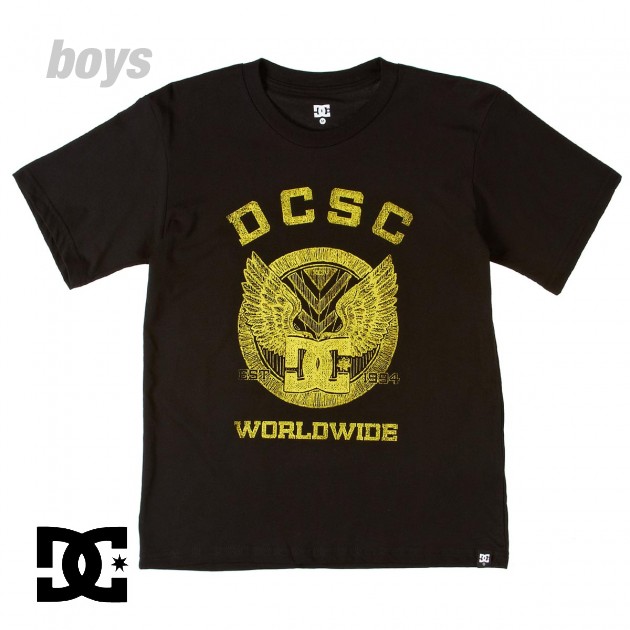 DC Collegiate Boys T-Shirt - Black