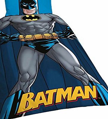 DC Comics Batman Shadow Panel Single Cotton Mix Reversible Duvet Set