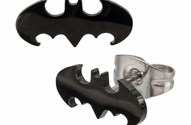 DC Comics Batman Symbol Stainless Steel Post Earrings