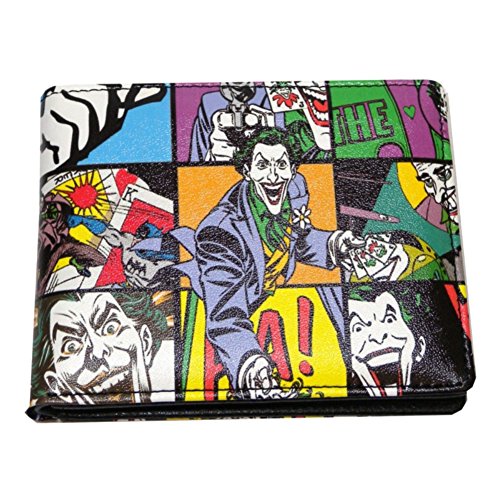DC Comics Official The Joker Pop Art Wallet in Gift Tin Box - Christmas Gifts for Men