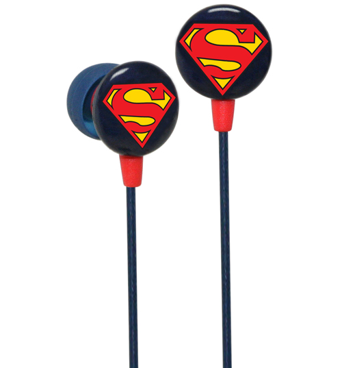 DC Comics Superman Logo Earphones