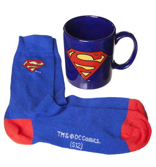 Comics Superman Mug And Socks Gift Set