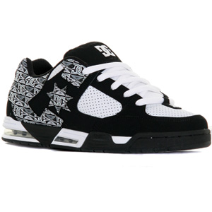 Command Skate shoe - White/Black Print