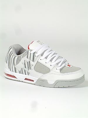 DC Command Skate Shoes - White/Armour Red