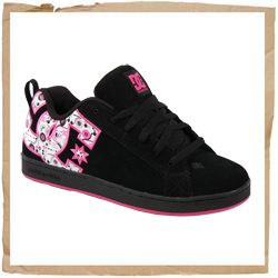 DC Court Graffik SE Black/Crazy Pink