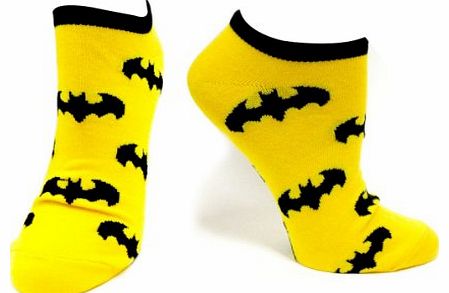  Size 39/42 Batman Ankle Socks (Yellow)