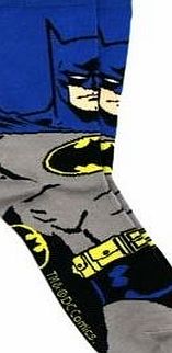  Size 43/46 Batman Crew Socks (Blue/ Grey)